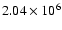 $2.04\times 10^6$