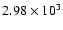 $2.98\times 10^3$