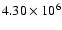 $4.30\times 10^6$