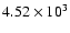 $4.52\times 10^3$