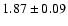 $1.87\pm 0.09$
