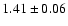 $ 1.41 \pm 0.06$