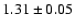 $1.31\pm 0.05$