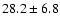 $28.2 \pm 6.8$