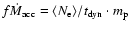 $f \dot{M}_{\rm acc} = \langle N_{\rm e} \rangle / {t_{\rm dyn}} \cdot m_{\rm p}$