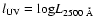 $l_{\rm UV} = {\rm log} L_{2500~\AA}$