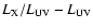 $L_{\rm X}/L_{\rm UV} - L_{\rm UV}$