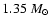 $1.35~M_\odot$