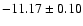 $-11.17\pm0.10$