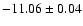 $-11.06\pm0.04$