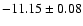 $-11.15\pm0.08$
