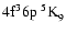 $\rm 4f^36p~^5{\rm K}^{}_{\rm 9}$