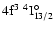 $\rm 4f^3~^4{\rm I}^{\circ}_{\rm 13/2}$