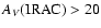 $A_{V}({\rm IRAC}) > 20$
