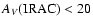 $A_{V}({\rm IRAC}) < 20$