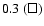 $0.3~ (\Box)$
