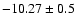 $-10.27\pm0.5$