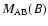 $M_{{\rm AB}}(B)$