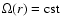 $\Omega(r) = \rm cst$