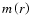 $m\left(r\right)$