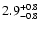 $\rm 2.9_{- 0.8 }^{+ 0.8 }$