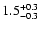 $\rm 1.5_{- 0.3 }^{+ 0.3 }$