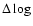 $\Delta \log$