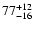 $\rm 77_{- 16 }^{+ 12 }$