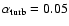 $\alpha _{\rm turb}=0.05$