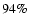 $94\%$