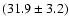 $(31.9 \pm 3.2)$