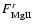 $F^r_{\rm MgII}$