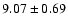 $9.07 \pm 0.69$