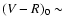 $(V-R)_0 \sim$