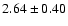 $2.64\pm0.40$