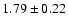$1.79 \pm 0.22$