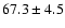 $67.3\pm 4.5$