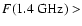 $F(1.4~{\rm GHz}) >$