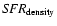 ${\it SFR}_{\rm density}$