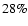 $28 \%$