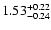 $ 1.53^{\rm +0.22}_{-0.24}$