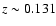 $z \sim 0.131$