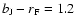 $b_{\rm J} - r_{\rm F} = 1.2$