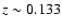 $z \sim 0.133$