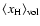 $\langle x_{\rm H} \rangle_{\rm {vol}}$