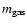 $m_{\rm {gas}} $