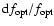 ${\rm d}f_{\rm opt}/f_{\rm opt}$