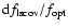 ${\rm d}f_{\rm lscov}/f_{\rm opt}$