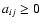 $a_{ij}\geq 0$