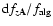 ${\rm d}f_{z{\bf A}}/f_{\rm alg}$